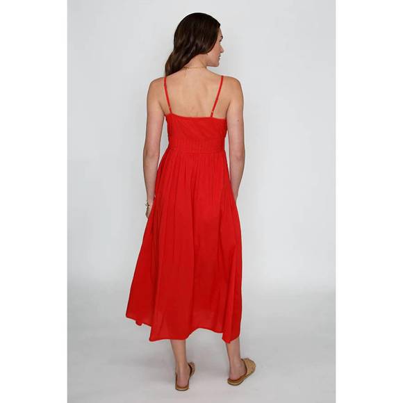 NEW RUBYYAYA atrani midi strapy dress in red - Picture 2 of 3
